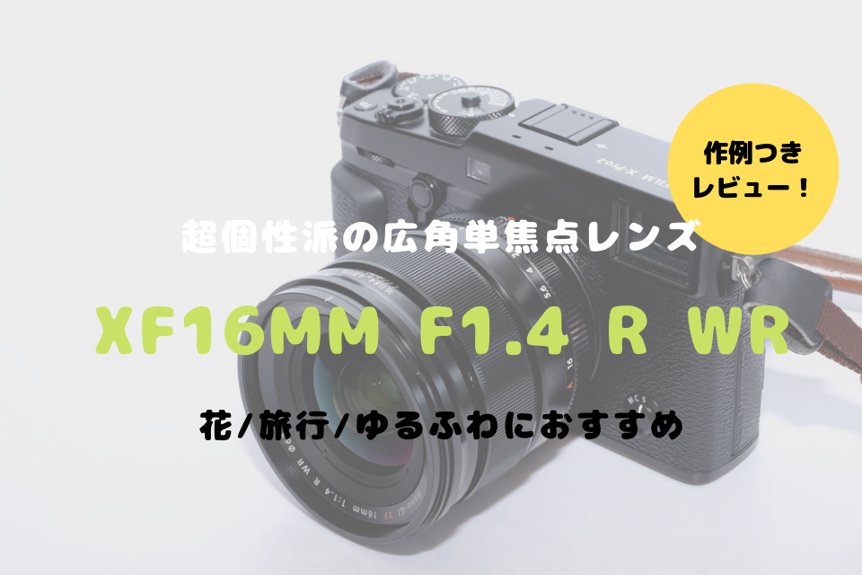 カメラ レンズ(単焦点) FUJIFILM XF16mmF1.4 R WRをレビュー！他では真似できない超個性派単 